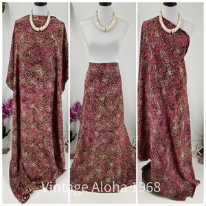 Mauve/Tan SARONG Pareo Lavalava Beach Wrap Skirt Summer Scarf